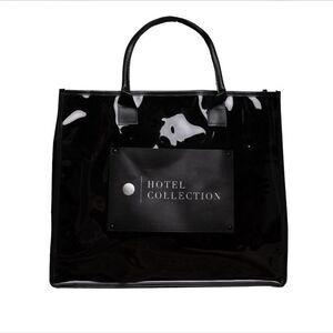 Hotel Collection Glossy Black Tote